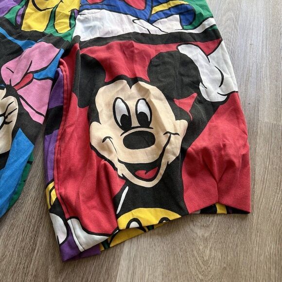 RARE Vintage Handmade Custom Walt Disney Mickey High Waist Skater Shorts 80s 90s - Picture 8 of 13
